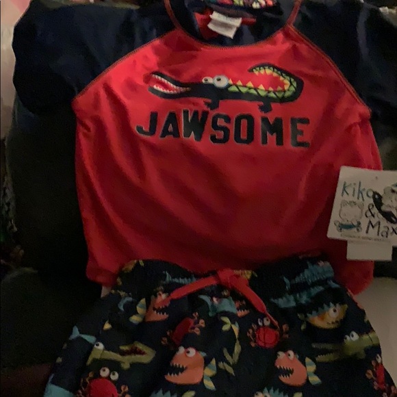 kiko &max | Matching Sets | New Kiko Max Jawsome Boys Swim Set 8 M Nwt ...